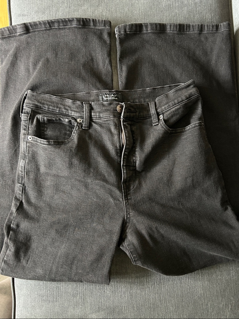 Banana Republic Women's Black Wide-Leg Jeans